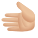 emoji de tono de piel claro con la mano izquierda icon