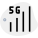 Fifth Generation of connectivity in cellular broadcasting network icon