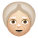 donna anziana, carnagione medio-chiara icon