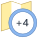 Zeitzone + 4 icon