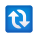emoji de setas verticais do relógio icon