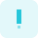 A punctuation mark indicating an exclamation symbol icon