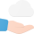Hand Holding Cloud icon