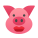 Cochon avec rouge à lèvres icon