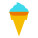 Crème glacée au cône de gaufre icon