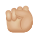 Raised Fist Medium Light Skin Tone icon