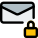 Locked encrypted email icon