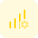 Cellular network setting isolated on white background icon