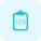 Practicing the counting on a clipboard layout icon