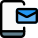 Email on cell phone icon