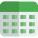 Make table in document or spread sheet icon