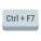 tecla ctrl-mais-f7 icon