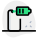 Smartphone battery level at medium state layout icon