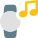 Music playback controls on digital smartwatch device icon