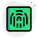 Fingerprint scanning feature on digital screen software icon
