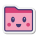 ピンクのかわいいフォルダ icon