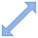 Diagonal skalieren icon