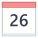 Calendar 26 icon