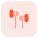 Good quality audio from the wired headphone icon