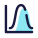 Histogramme de distribution normale icon