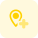 Local Hospital location navigation isolated on a white background icon