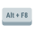 Alt + F8 icon