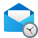 Open Envelope Clock icon
