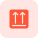 Upwards instruction for large item storage and handling icon