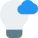 Ideas and innovation on a cloud application research and development icon