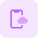 Smartphone with cloud connected drive isolated on white background icon