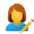 사용자 편집 여성 icon