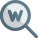 Search engine on a popular web portal icon