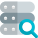 Search files from the server database isolated on a white background icon