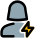 Flash logotype used for profile pictures as a indication of energized icon