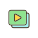 ensemble-de-fichiers-vidéo-externes-icônes-de-couleurs-remplies-de-photos-et-vidéos-papa-vecteur icon
