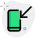 Mobile incoming call logotype with arrow sign icon