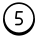 Circled 5 icon