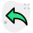Reply arrow button icon