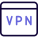 Virtual private network for secure web browsing experience icon