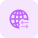 Internet connectivity with data packet uplink and downlink icon