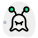 Alien with twin feelers over his head icon