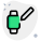 Edit smartwatch setting with pen logotype layout icon