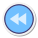 Rewind Button Round icon