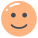 ほんのり微笑んだ顔のアイコン icon