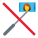 Prohibido bastón para selfie icon