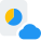 Pie chart file records cloud storage logotype icon