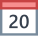 Kalender 20 icon