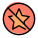 Delete star rating from music feedback website icon