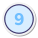 Circled 9 icon