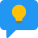 New ideas shared on a text message isolated on a white background icon